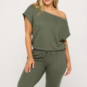 NWT Spiritual Gangster Shelly Off the Shoulder Jumpsuit | Size Large
